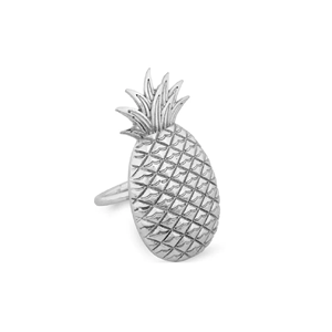 Pineapple Metal <b>Napkin</b> Ring Manufacturer Customized Design Fruit <b>Silver</b> Finished for Wedding Party Table Decoration Usage - Product Image 1