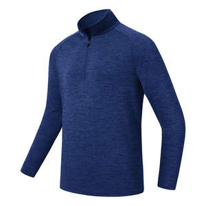 Pull-over à capuche décontracté pour hommes, col à capuche, couleur unie, respirant, coupe régulière, automne, golf - Product Image 5