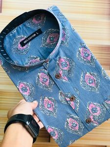 Chemises imprimées en coton 100% vintage sur mesure ODM avec fermeture éclair et imprimés sur le thème du chameau pour la saison de printemps - Product Image 6