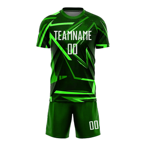 Kit de fútbol personalizado de 100% poliéster, tela suave y ligera, camiseta de sublimación completa cómoda para hombres y mujeres - Product Image 1
