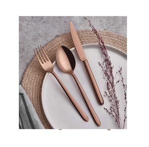 Juego de cubiertos chapados en cobre exclusivo, conjunto de cubiertos de Metal y acero inoxidable ecológicos para comer alimentos - Product Image 2