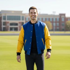 Chaqueta Bomber de Invierno Personalizada para Hombre, Diseño Universitario Moderno con Material de Lana, Secado Rápido y Transpirable, Estilo Letterman - Product Image 4