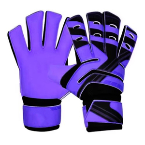 Nouvel arrivage de gants de gardien de but de football en cuir confortables sur mesure avec fermeture à lacets respirante vente à chaud de gardien de but de football - Product Image 4