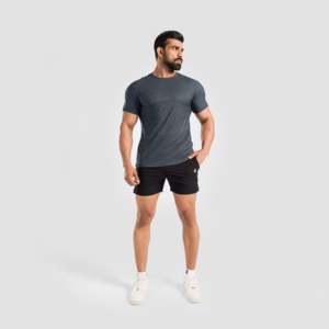 Men's Power Rise Grey Tee Premium Undershirt for Comfort and Style - Product Image 4