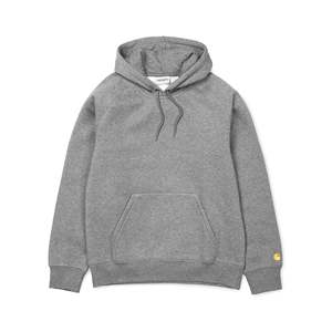 Sudadera con Capucha para Hombre, Talla XXS, Tejido French Terry Grueso, Antipilling, Forrada, Diseño con Bordado Técnico, Color Gris Jaspeado - Product Image 1