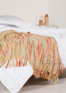 Manta tejida a mano de algodón indio de moda, suave, cálida, hilos multicolores, estilo Jacquard, borlas impresas para cama, viaje, Invierno - Product Image 2