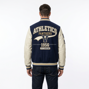 Custom Wool Varsity <b>Jacket</b> Embroidery for Men Premium Chenille <b>Patch</b> College Baseball Streetwear Outerwear Breathable Windproof - Product Image 5