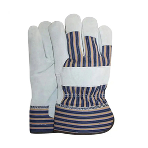 Nuevo OEM con bajo MOQ Guantes de trabajo de cuero de seguridad resistentes a impactos Guantes de mano de construcción resistentes al corte Guantes anticorte - Product Image 6