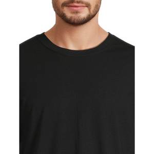 Beige 300g Camiseta de manga corta de algodón pesado Verano Cuello redondo Camisa suelta y base para hombres Mujeres Camiseta básica - Product Image 2