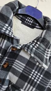 Boutonné Écologique Respirant Hiver Casual Hommes Coton Plaid Polaire Doublé Flanelle Sherpa Veste - Product Image 6