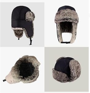Sombrero para invierno Gorro de invierno Mujeres Hombres Unisex Fleece Trapper Hat Frío a prueba de viento Forrado Casual Trapper - Product Image 6
