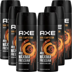 Paquete de 6 Desodorantes en Aerosol Axe Dark Temptation Unisex Eau De Toilette de 150 ml con Ingredientes Químicos 0% Alcohol - Product Image 3