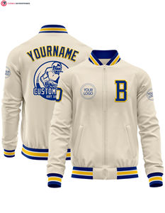 Chaqueta universitaria con logotipo personalizado y cremallera, Mangas de cuero bordadas, chaqueta universitaria de béisbol de pareja negra con letras para hombre - Product Image 2