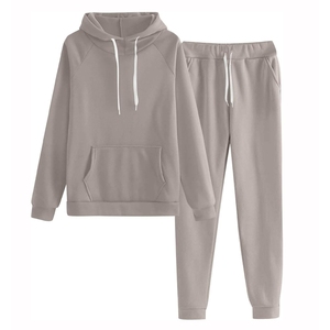 ODM ชุดวอร์มผู้หญิงแบบสั่งทำสำหรับชุดออกกำลังชุดวอร์มสองชิ้นชุดวอร์มลำลองมีกระเป๋าผลิตในปากีสถาน - Product Image 1