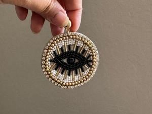 Pendientes de cuentas de budismo hechos a mano con cuentas de semillas de algodón, ligeros, llamativos, para fiestas, regalo para mujeres y niñas - Product Image 3