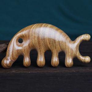 Peine de Madera de Sándalo Verde para Masaje, Terapia Natural para el Cuero Cabelludo y Cuidado del Cabello - Product Image 2