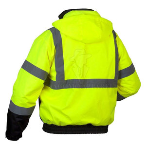 Chaqueta de Seguridad para Trabajo, Diseño con Paneles Reflectantes, Tela de Poliéster Resistente, Múltiples Bolsillos de Almacenamiento, Venta Caliente - Product Image 4