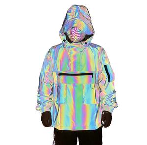 Chaqueta reflectante de moda barata para hombre transpirable, chaquetas reflectantes personalizadas impermeables ligeras para hombre - Product Image 4