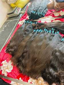 Los vendedores al por mayor ofrecen 100% extensiones de cabello humano indio virgen Remy doble dibujado color negro marrón altas extensiones de cabello humano - Product Image 2