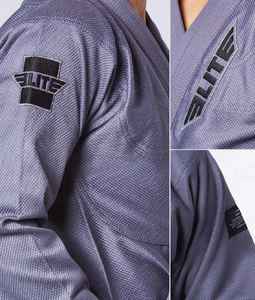 100% coton gris Jiu Jitsu Gi Logo personnalisé adulte Arts martiaux vêtements de sport dernière conception lutte karaté OEM Service disponible - Product Image 6