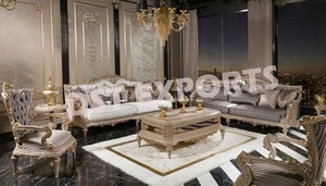 Exclusivo acabado metálico de madera maciza sofás comprar espacio compacto seccional sala de estar sofás Grand Villa entrega rápida Australia - Product Image 4