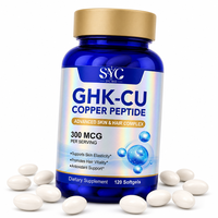 SYC BIO GHK-CU Peptide de Cuivre 300 mcg Format Gélules Molles 120 Gélules Marque Privée OEM ODM Prix Usine Vente en Gros