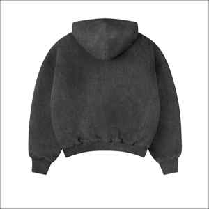 เสื้อมีฮู้ดแบบสวมหัวผ้าขนแกะเฮฟวี่เวท100% คอตตอนลดไหล่ป้องกันการหดตัวขนาดใหญ่พิเศษพอดีกับฤดูหนาวใช้ได้ทั้งชายและหญิง600GSM - Product Image 6