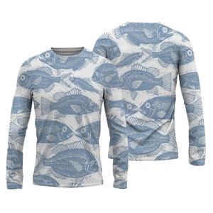 Camiseta de pesca por sublimación de secado rápido personalizada, camisetas de protección Uv, diseña tu propio rendimiento, camiseta de pesca, camiseta de fútbol, MOQ bajo - Product Image 5