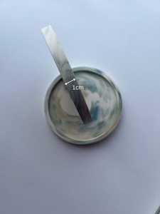 Grand Plateau Rond en Marbre Flammé Étanche, Fait Main, Luxe Moderne, pour Usage Intérieur en Appartement, Style Minimaliste Neutre, Cadeau d'Articles Ménagers - Product Image 2