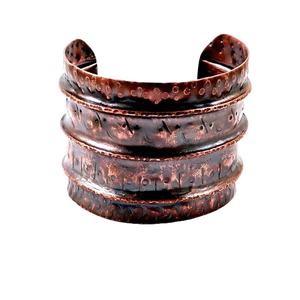 2026 Europe women jewelry Jewelry Best Brand Hammered Cuff for Women Healing Handmade Bracelet Hammered <b>Copper</b> Rose gold - Product Image 2