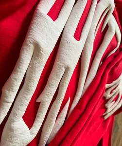 ชุดเซ็ตเสื้อฮู้ดดี้และกางเกงขายาวลายกราฟิกสีแดงหรูหรา แต่งลายปักสีขาว ดีไซน์เนอร์สตรีทแวร์ ทรงโอเวอร์ไซส์ - Product Image 4