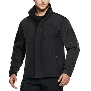 Veste à capuche coupe-vent Softshell légère de haute qualité pour hommes Veste Softshell imperméable de couleur unie personnalisée pour moi - Product Image 4