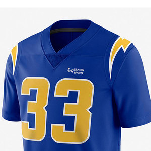 Jersey de Fútbol Americano Profesional y Universitario, Logotipo Bordado Personalizado, Nuevo Jersey Sublimado Personalizado con Cuello en V - Product Image 4