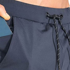 Pantalones cortos de gimnasio para hombre a granel, pantalones cortos de gimnasio de diseño de secado rápido de tela elástica alta para correr, deportes, fitness, etiqueta personalizada - Product Image 5