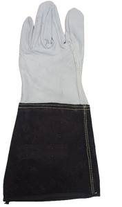 Gants Tig en cuir fendu de vache véritable de meilleure qualité Taille XL Résistant aux coupures thermiques pour le travail Gants de sécurité de qualité Buffalo - Product Image 5