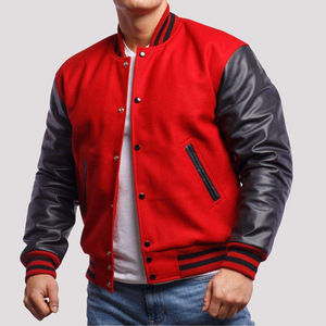 Veste de baseball sur mesure en taille plus pour hommes, nouvelle arrivée, style décontracté, veste universitaire lourde, techniques brodées - Product Image 5