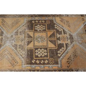 Tapis turc, tapis de couloir 3,8x10,3 pieds, tapis persan jaune - Product Image 5