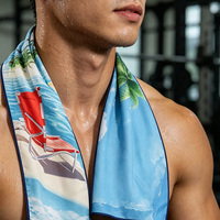 Serviette rafraîchissante en microfibre personnalisable avec logo – Douce, respirante, pour la gym, le sport, le froid, effet instantané, pour activités extérieures et fitness