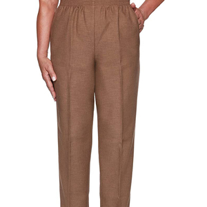 Pantalones bombachos de algodón para mujer, pantalón elegante para oficina, Color caramelo - Product Image 4