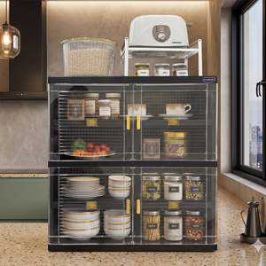Nandos Smartbox 2 Stack Black, una elegante y funcional solución de almacenamiento en armario/guardarropa de plástico para cualquier propósito. - Product Image 2
