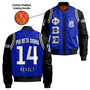 Veste universitaire en satin Phi Beta Sigma 1914, fraternité grecque, bleu, Big Sigma, vêtements universitaires personnalisés, qualité supérieure - Product Image 4