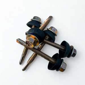 Din 7504 k thép carbon màu vàng kẽm mạ Hex máy giặt đầu tự khoan vít với EPDM máy giặt - Product Image 2