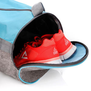 Sac de sport unisexe en polyester et coton imperméable avec compartiment à chaussures séparé, sac de voyage personnalisé avec logo OEM - Product Image 3