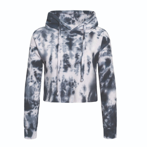 เสื้อครอปมีฮู้ดผู้หญิงสำหรับฤดูใบไม้ร่วง, เสื้อครอปมีฮู้ดเปิดไหล่ระบายอากาศได้ดีเป็นมิตรกับสิ่งแวดล้อม100% บริการ OEM - Product Image 1