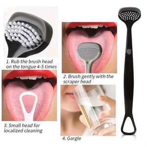 Raspador de Lengua de Plástico Multifuncional, Limpieza Profunda y Mejora del Aliento, Combate el Mal Aliento, Elimina la Capa de Lengua, Uso Diario - Product Image 6