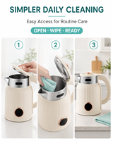 Bouilloire Électrique en Acier Inoxydable 2 L, Maintien au Chaud Intelligent, Arrêt Automatique, Commande par Bouton-Poussoir, 1000W, Usage Domestique