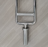 Haute quantité santé Fitness musculation haltère solide Chrome triceps barre exercice Curl barre de poids