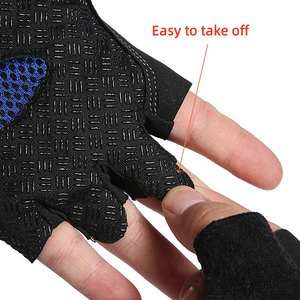 Guantes de entrenamiento transpirables de palma completa para hombres y mujeres para gimnasio, levantamiento de pesas, entrenamiento físico, protección, guantes de motorista - Product Image 3