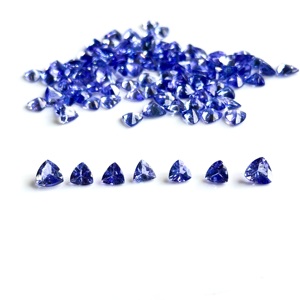 พลอยแทนซาไนต์ธรรมชาติทรงทริลเลียนเจียระไน 5 มม. คุณภาพสูง รับรองโดย IGI สำหรับทำเครื่องประดับ ราคาขายส่ง - Product Image 3