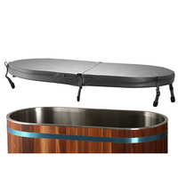 Offre Spéciale : Baignoire de Plongeon Froide Moderne en Bois Massif de Cèdre Rouge Canadien Royal Saunas – Idéale pour la Famille, Parfaite pour Parcs et Villas, Écologique et Facile à Installer